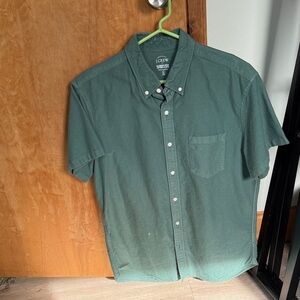 J. Crew Factory Green Casual Button Down Shirt